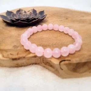 Bracelet « Amour » Quartz Rose