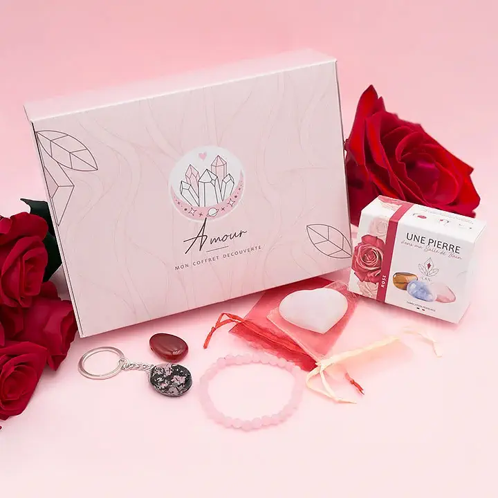Coffret Amour en pierre naturelle