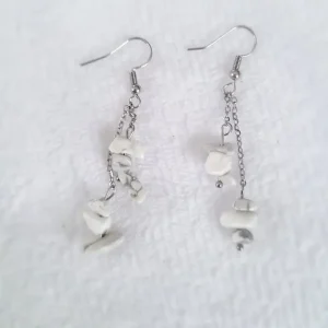 Boucles d&rsquo;oreilles « Anti Anxiété » Howlite