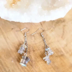 Boucles d&rsquo;oreilles « Haute Protection » Labradorite