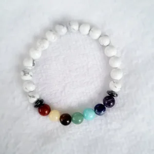 Bracelet « Energie » 7 Chakras Howlite