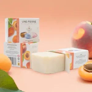 🍑 Savon Exfoliant Naturel à la Pierre Cachée – Pêche Abricot